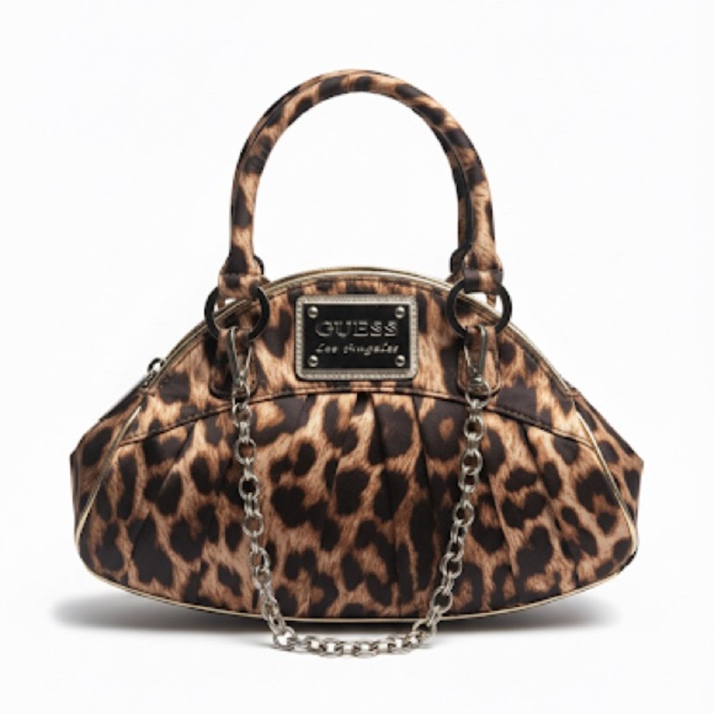 Rare Y2K Guess Los Angeles Leopard bag